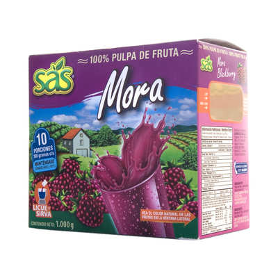 PULPA DE MORA 100GR x 10 UNID.