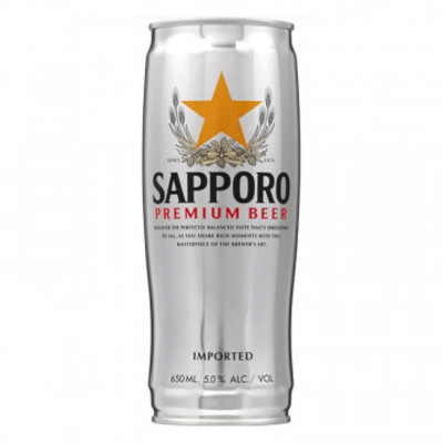 CERVEZA SAPPORO SILVER LATA 650ML 