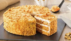 TARTA DE ZANAHORIA Y NUECES 1,5KG - 14 PORCIONES